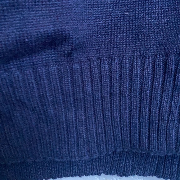 New with 🏷 Bass navy blue sweater vest size XL - Picture 4 of 4